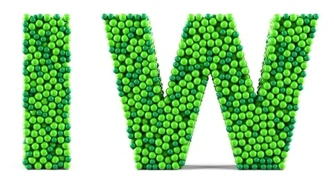 Green letters in motion on a white background. Alpha channel is included. 스톡 동영상 74870022