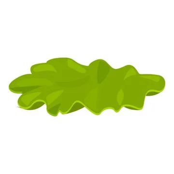 Green lettuce leaf floating showing freshness and organic food Stock Illustration