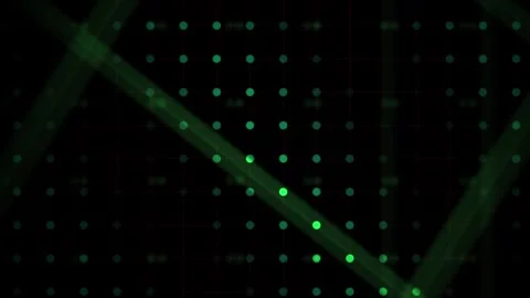 Green Light Abstract Grid Background Showing Dynamic Technology Network Lines Stock Footage 343719936