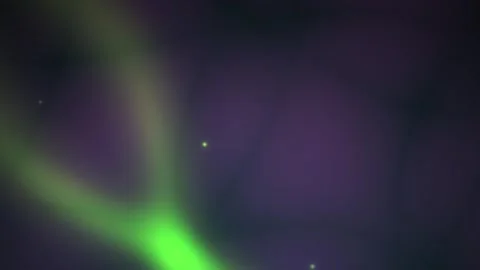 Green Light Aurora Borealis Display. Stock Footage 335367197