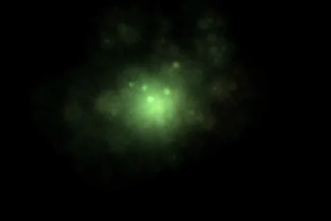 Green Light Ball and Particles 1 스톡 동영상 23027308