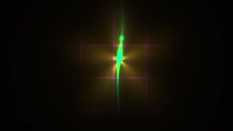 Green light beam on black background. Stock Footage 337476188