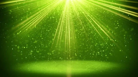 Green light beams and particles loopable background 4k (4096x2304) Stock Footage 49798441