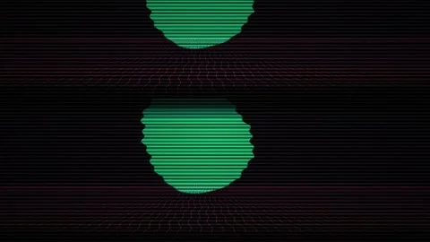 Green light on black background reflection. Stock Footage 334885564