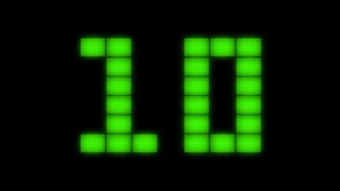 Green Light Countdown Stock Footage 76639958