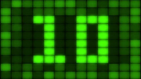 Green Light Countdown Stock Footage 76640145