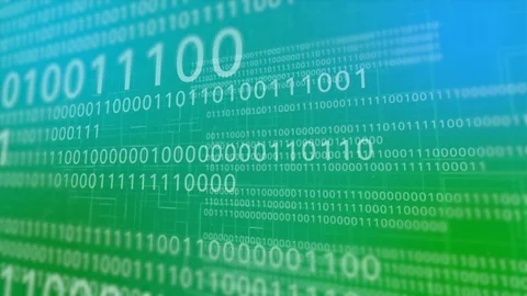 Green light digital screen flyover Stock Footage 113852187