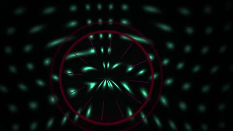 Green Light Effect with Red Circle. Stock Footage 340032973
