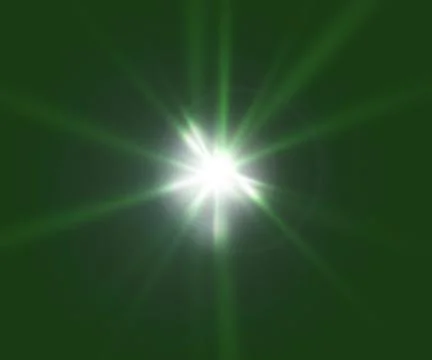 Green light flare 스톡 일러스트