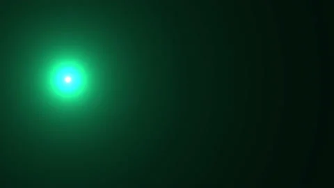 Green Light Flying Around Frame Then Towards Viewer Stock Footage 143893609