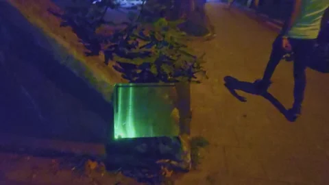 A green light on a. Stock Footage 284663774