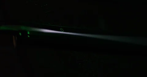 Green Light Glowing On PS4 스톡 동영상 122416471