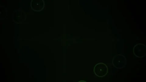 Green Light Glowing Target Dots Moving Fast on Dark Background Sequence Stock Footage 343720150