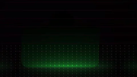Green Light Grid on Black Background. Stock Footage 335112784