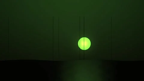 Green light hanging from ceiling. Stock Footage 335367393