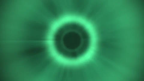 Green light motion in abstract circular pattern Stock Footage 340391139