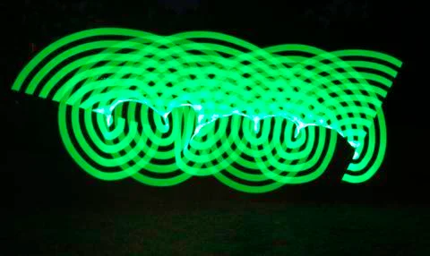 Green Light Motion Blur Stock Illustration