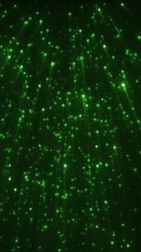 Green light particles Stock Illustration