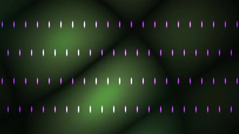 Green light pattern on a dark background with rows of small colored dots. Stock Footage 337476673