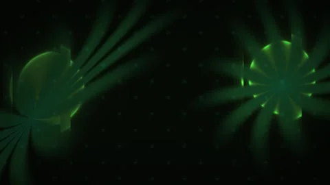 Green light projections on black background with white dots. Stock Footage 337514940