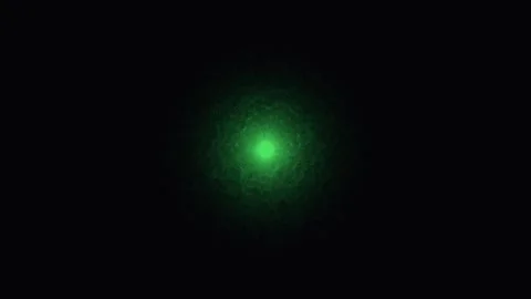 Green light pulse expanding against black background with subtle glow cinem.. Stock Footage 341657179
