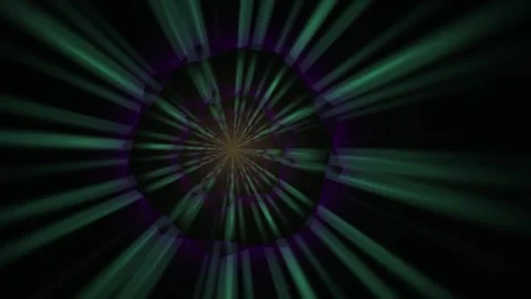 Green light rays on black background with white space. Stock Footage 335961957