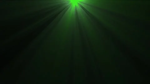 Green light rays emanating from top right corner against dark background ab.. Stock Footage 338371805
