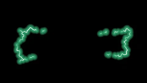 Green light shape effect of electric power. Stock Footage 128625684