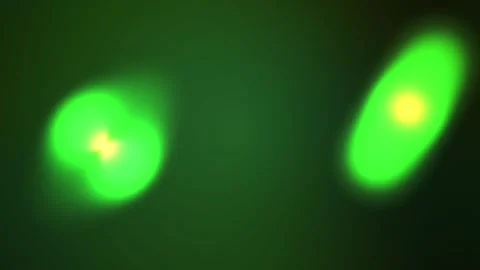 Green light shapes on dark background. Stock Footage 337476568