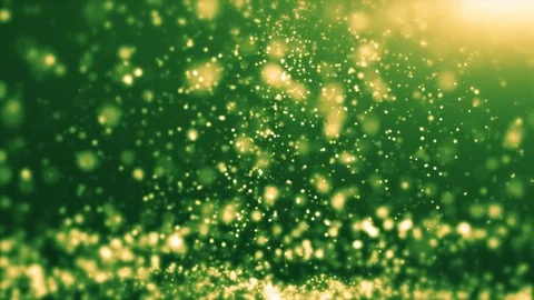 Green light shine particles bokeh, holiday concept. Christmas animated gold b 스톡 동영상 82517536