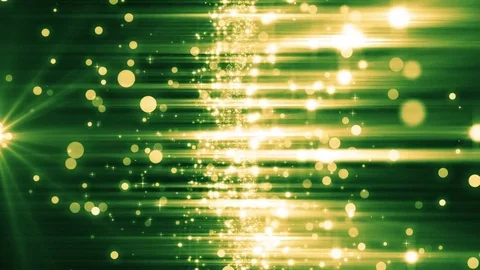 Green light shine particles bokeh, holiday concept. Christmas animated gold b Stock-Footage 82519537