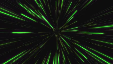 Green Light Speed Animation Video stock 154009624