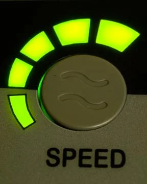 Green light speed button as background Stock Photos