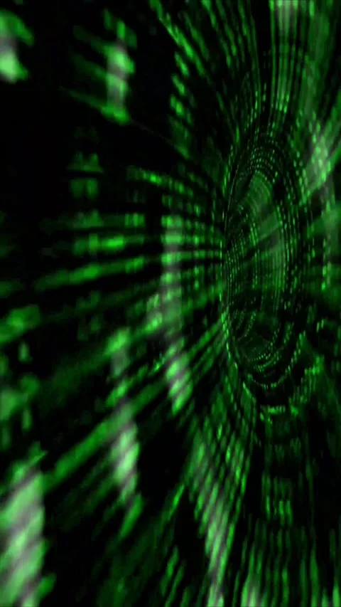 Green light streaks on black background. Abstract digital motion graphics Stock Footage 339778199