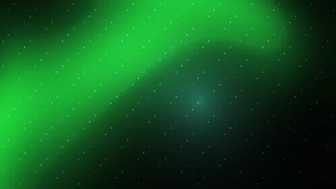 Green light streaks in dark space. Stock Footage 340033424