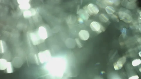Green light through crystal ware (macro) Stock Footage 156549236