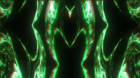 Green Light Tunnel VJ Loop Video stock 326749549