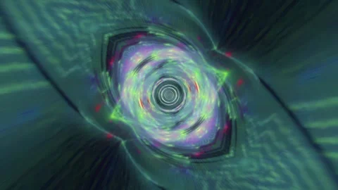 Green Light Tunnel VJ Loop Stock Footage 329976648