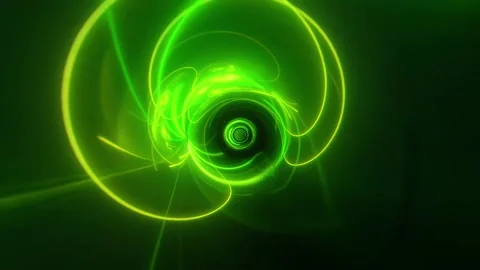 Green Light Tunnel VJ Loop Video stock 329994182