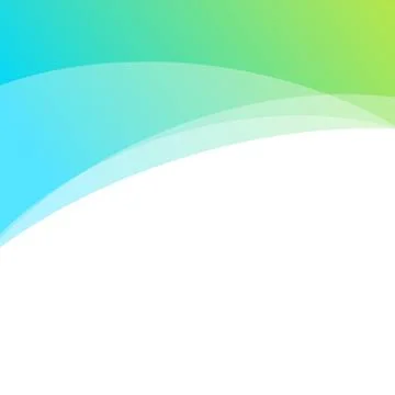 Green light Wave abstract background Stock Illustration