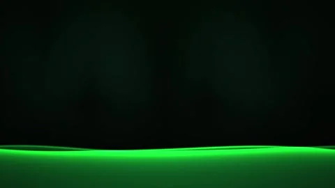 Green light wave on black background. Stock Footage 335112904