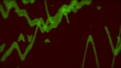 GREEN LIGHT WAVEFORMS Stock Footage 78382963