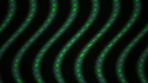 Green light waves on black background. Stock Footage 334532370