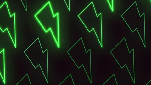 Green lightning pattern on black background versatile design element for Vídeo Stock 285697344