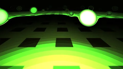 Green lights on a ceiling. Stock Footage 334885736