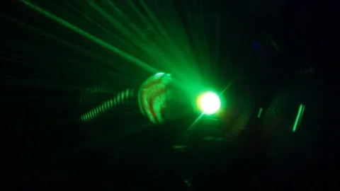 Green lights flashing Stock Footage 80805842