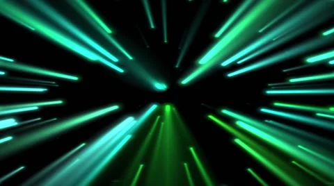 Green lights moving fast Video stock 62933263