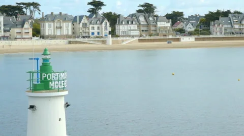 The green Ligthhouse Stock Footage 56312398