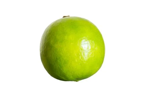 Green lime isolated on white background with clipping path Foto stock