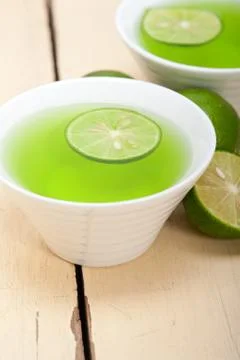 Green lime lemonade Stock Photos